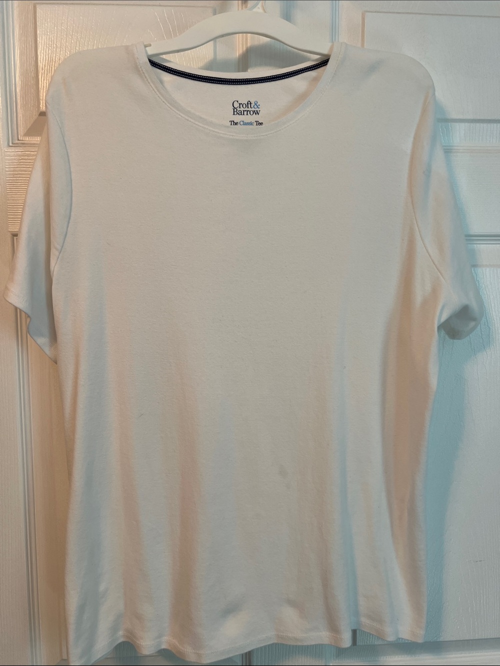 Set of 2!!!  100% cotton soft white women’s 2x  Short-Sleeve tops set of 2